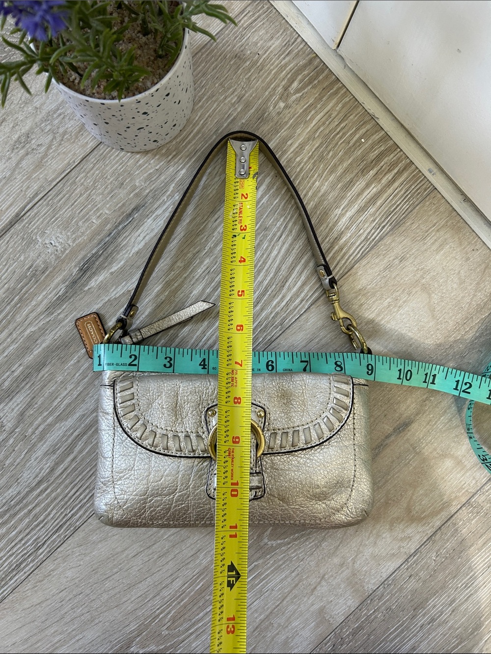 Coach Vintage Metallic Leather Mini Bag - Picture 13 of 13